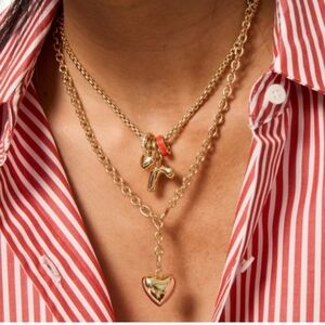 Roxanne Assulin The Mini Puffy Heart Charm Necklace